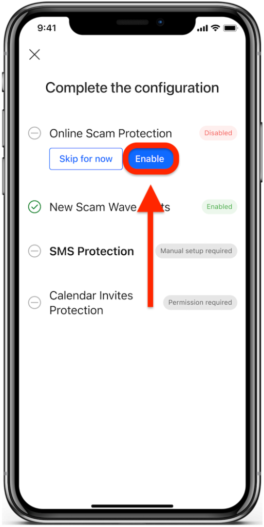 Protection contre les escroqueries en ligne - Scam Copilot iOS